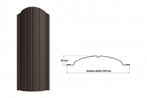 Tvoralentė DIJA+, 0,45 mm, 2xRAL8019, matinis poliesteris