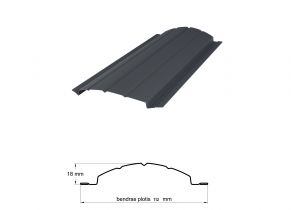 Tvoralentė DIJA, 0.40 mm, 2xRAL7016 matinis poliesteris