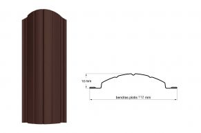 Tvoralentė DIJA, 0.50 mm, 2xRAL8017 matinis poliesteris