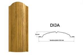 Tvoralentė DIJA 0,45 mm, Auksinis ąžuolas