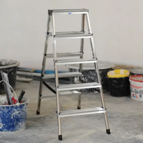 KRAUSE aliuminės dvipusės kopėčios DOPPLO (2x5 pakopų) 120410