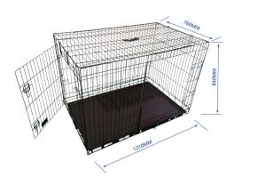 Šuns narvas 121x76x84 cm, sulankstomas