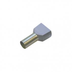 Dvigubas kabelio antgalis 4 mm², 100 vnt.