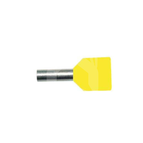 Dvigubas kabelio antgalis, 6 mm², 14 mm, PROTEC