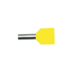 Dvigubas kabelio antgalis, 6 mm², 14 mm, PROTEC