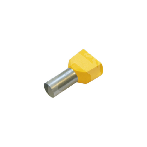 Dvigubas kabelio antgalis 6 mm², 100 vnt.