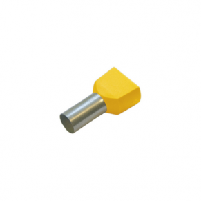 Dvigubas kabelio antgalis 6 mm², 100 vnt.