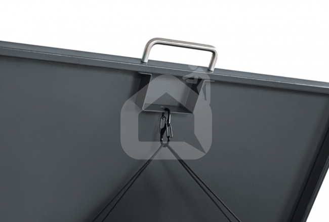 Dvivietė šiukšlių konteinerio pastogė MIKKO, pilka / medžio imitacija