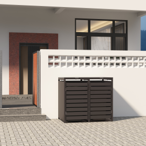 Dvivietė šiukšlių konteinerio pastogė MIKKO