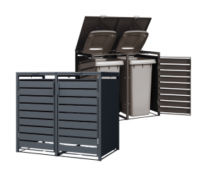 Dvivietė šiukšlių konteinerio pastogė MIKKO