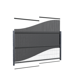WPC vertikalios tvoros lentjuostės, 1230 mm