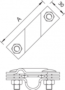 Elektrodas-Viela / Juosta jungtis, OBO 