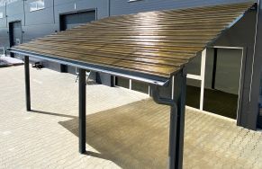 MK PC DIAMOND TILE EFFECT čerpinė polikarbonato danga, 9°, bronzinė, 2, 3 .