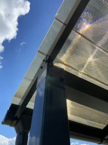 MK PC DIAMOND TILE EFFECT čerpinė polikarbonato danga, 9°, bronzinė, 4, 6 m