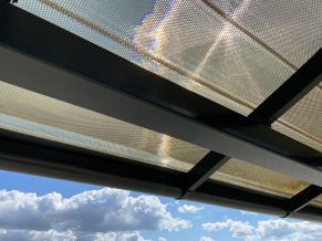 MK PC DIAMOND TILE EFFECT čerpinė polikarbonato danga, 9°, bronzinė, 4, 6 m