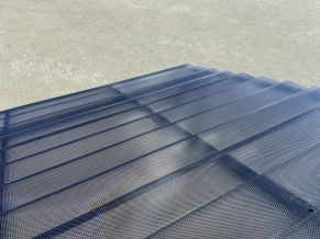 MK PC DIAMOND TILE EFFECT čerpinė polikarbonato danga, 9°, pilka, 4, 6 m