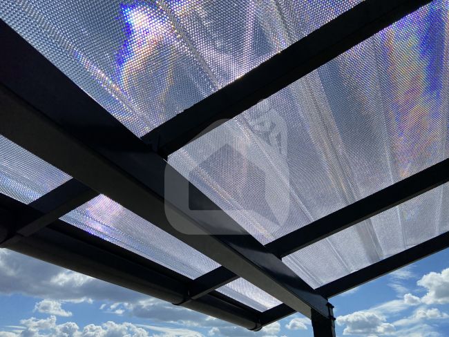 MK PC DIAMOND TILE EFFECT čerpinė polikarbonato danga, 9°, skaidri, 2, 3 m