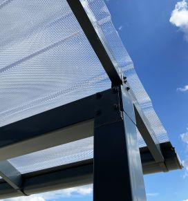 MK PC DIAMOND TILE EFFECT čerpinė polikarbonato danga, 9°, skaidri, 2, 3 m