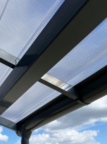 MK PC DIAMOND TILE EFFECT čerpinė polikarbonato danga, 9°, skaidri, 2, 3 m