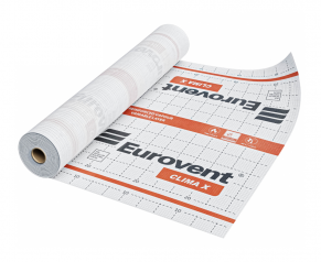Tvaika izolācijas plēve Eurovent CLIMA X 115 g/m², 1,5 m × 50 m = 75 m²