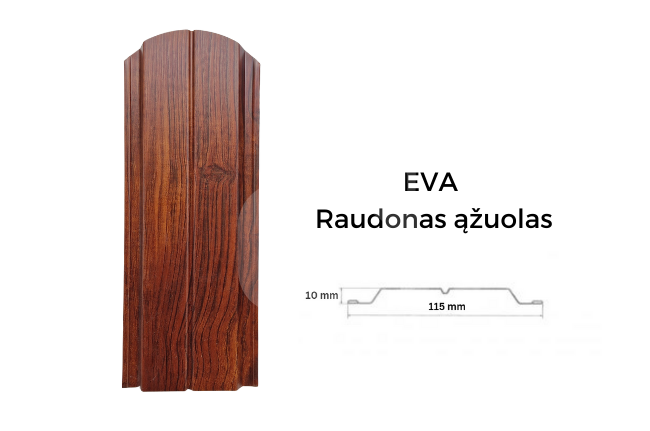 Tvoralentė EVA, 0,50 mm, Raudonas ąžuolas, Tamsus riešutas