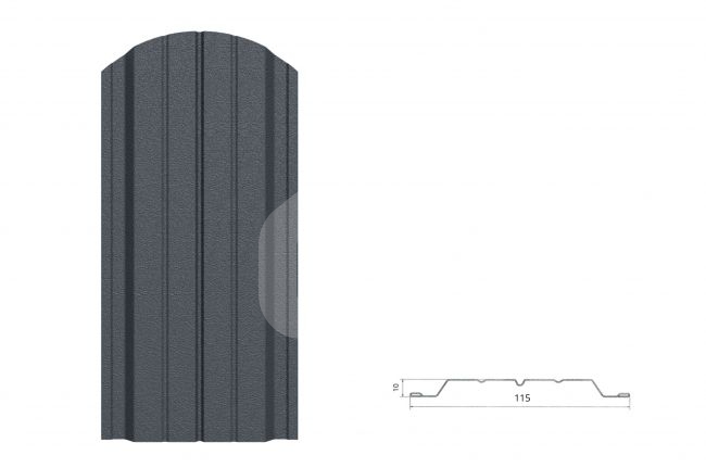 Tvoralentė EVA3, 0.45 mm, RAL7016 matinis poliesteris
