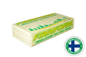 Ekstruzinis polistirolas XPS Finnfoam FI-300, nefrezuotas, 20x600x1250 mm