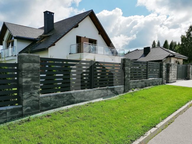 FINI betoniniai blokeliai tvorai JUODASIS ONIKSAS