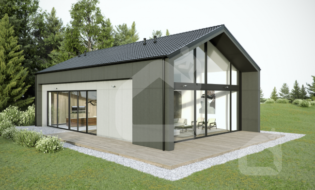 Modulinė čerpė Flamenco H2, Super Gloss RAL8017