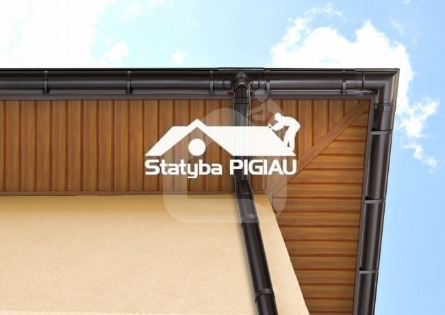 Lietvamzdžio apkabos laikiklis su kaiščiu 160 mm, GAMRAT (PVC), ZN