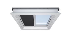 Elektrinės žaliuzės RoofLITE+ FSA plokštiems stogams, juodos
