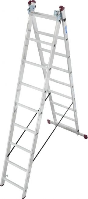 KRAUSE universalios aliuminės kopėčios (3x9 pakopų) 030399