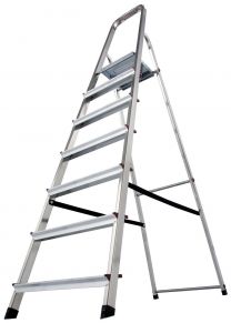 Buitinės Aliuminės kopėčios (7 pakopų) 00743