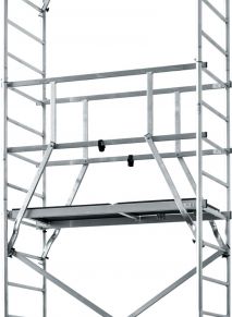 KRAUSE profesionalūs statybiniai aliuminiai pastoliai ClimTec 2 aukštas 710147