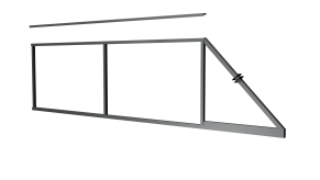 Stumdomi vartai STANDART, 4000x1730 mm