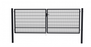 Vartai, 5 mm segmento užpildu, dviveriai, 4000x1500 mm