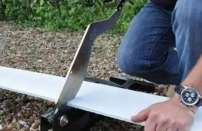 Fibrocementinių dailylenčių pjaustymo peilis-giljotina, James Hardie