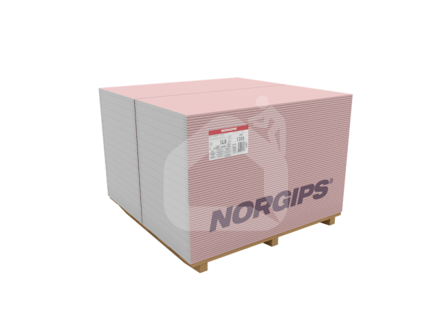 Priešgaisrinė gipso kartono plokštė NORGIPS Q GKF 12,5 mm, DF tipas