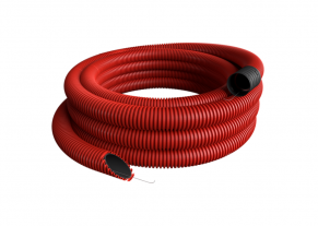 Gofruotas kabelių apsaugos vamzdis tiesimui po žeme, 40–110 mm, 450N