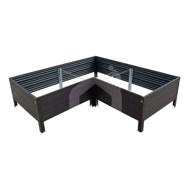 NAUJO DIZAINO GPPS modulinė pakelta lysvė KLASIKA Woodlook (L-formos)