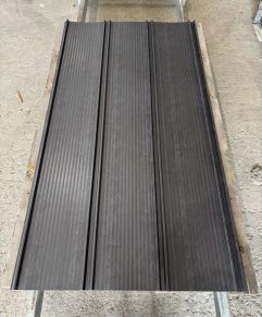 Klasikinis profilis SIMPLA-3 grafitinis ąžuolas, medžio imitacija