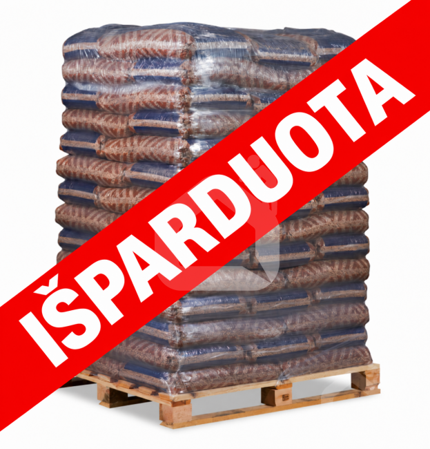 Medienos granulės ENplus A1, 6 mm, 70 vnt. – 1050 kg, (juridiniams asmenims)