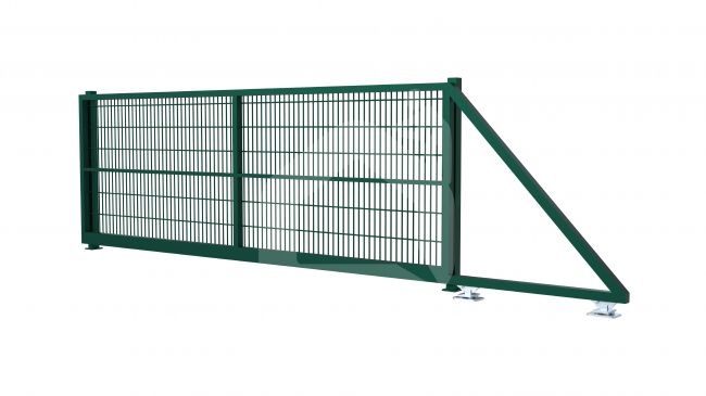 Bīdāmie vārti 4000x1500 mm ar 2D segmenta pildījumu 6/5/6, UNIVERSĀLI