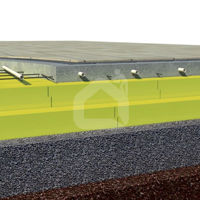 Ekstruzinis polistirolas XPS Finnfoam FI-300, nefrezuotas, 50x600x2500 mm