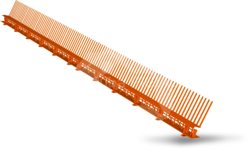 Apsauga nuo paukščių su ventiliacija COMB VENTI, 85 mm x 1 m