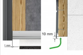 Hardie Plank VL pradžios profilis, aliuminis, 3 m, James Hardie
