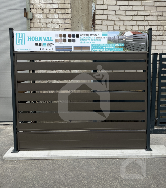 Modulinės tvoros segmentas 1200x2000 mm, HORNVAL
