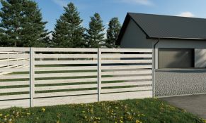 Modulinės tvoros horizontalė HORNVAL, RAL7016/8017, 8 vnt./pak.