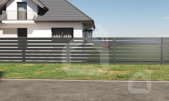 Modulinės tvoros segmento apatinė dalis 200x2000 mm, HORNVAL