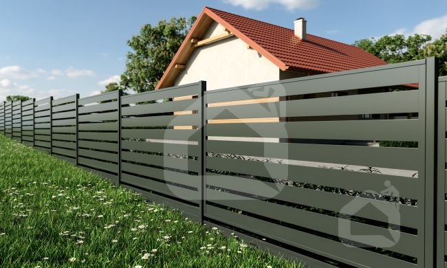 Modulinės tvoros segmento apatinė dalis 200x2000 mm, HORNVAL